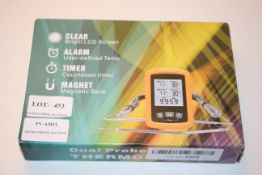 BOXED DUAL PROBE THERMOMETER RRP £25.89Condition ReportAppraisal Available on Request- All Items are