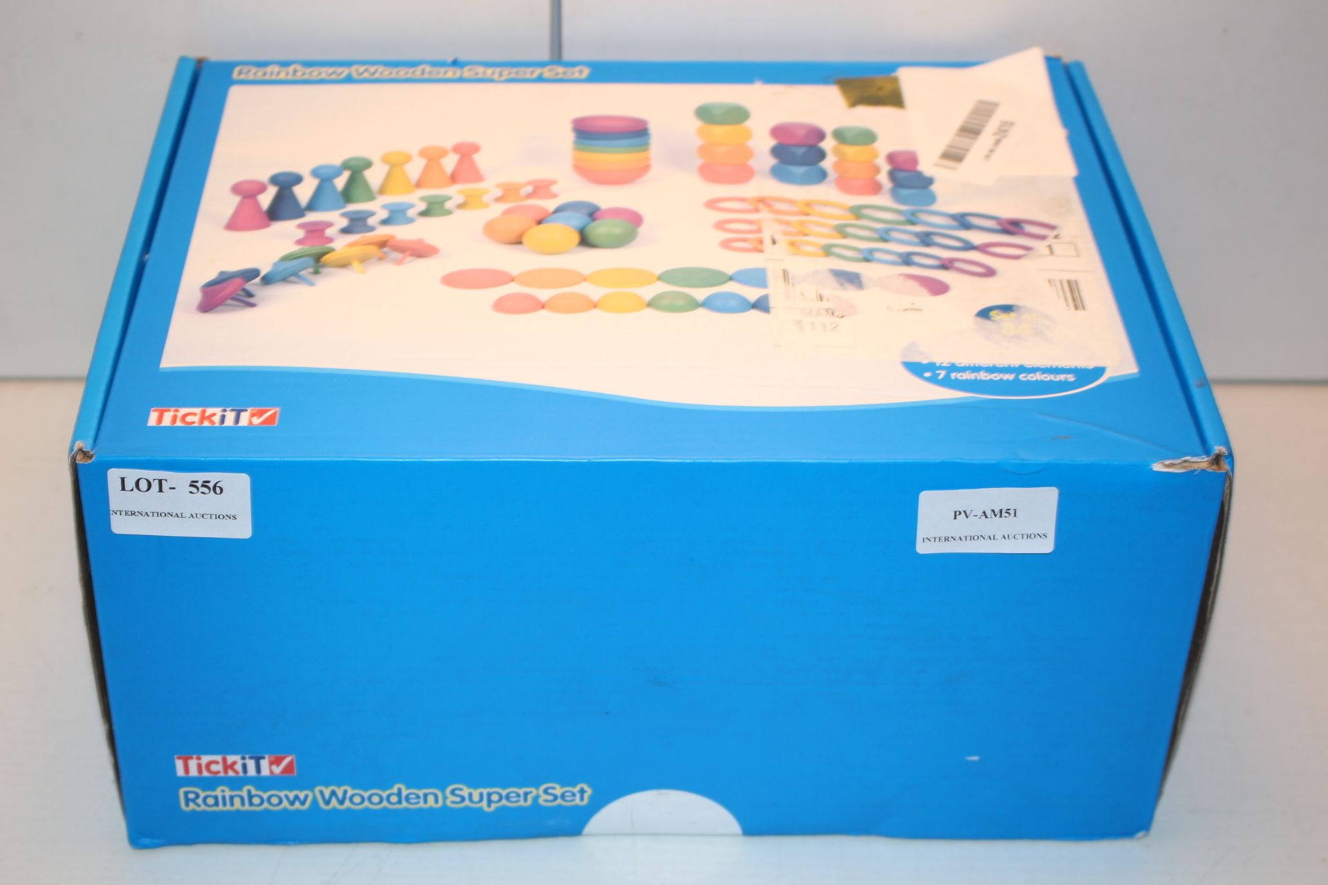 BOXED TICKIT RAINBOW WOODEN SUPER SET Condition ReportAppraisal Available on Request- All Items