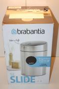 BOXED BRABANTIA 5L SLIDE BIN MATT BLACK Condition ReportAppraisal Available on Request- All Items