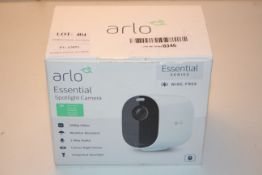 BOXED ARLO ESSENTIAL SPOTLIGHT CAMERA - ESSENTIAL SERIES RRP £130.00Condition ReportAppraisal