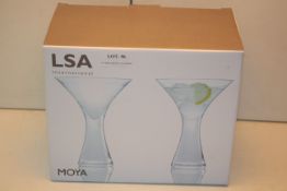 BOXED LSA INTERNATIONAL MOYA 300ML COCKTAIL GLASSES RRP £38.40Condition ReportAppraisal Available on