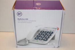 BOXED BT BIG BUTTON PHONE 200 RRP £29.99Condition ReportAppraisal Available on Request- All Items