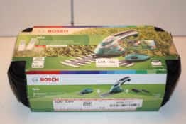 BOXED BOSCH ISIO CORDLESS SHRUB AND GRASS SHEAR SET RRP £99.00Condition ReportAppraisal Available on