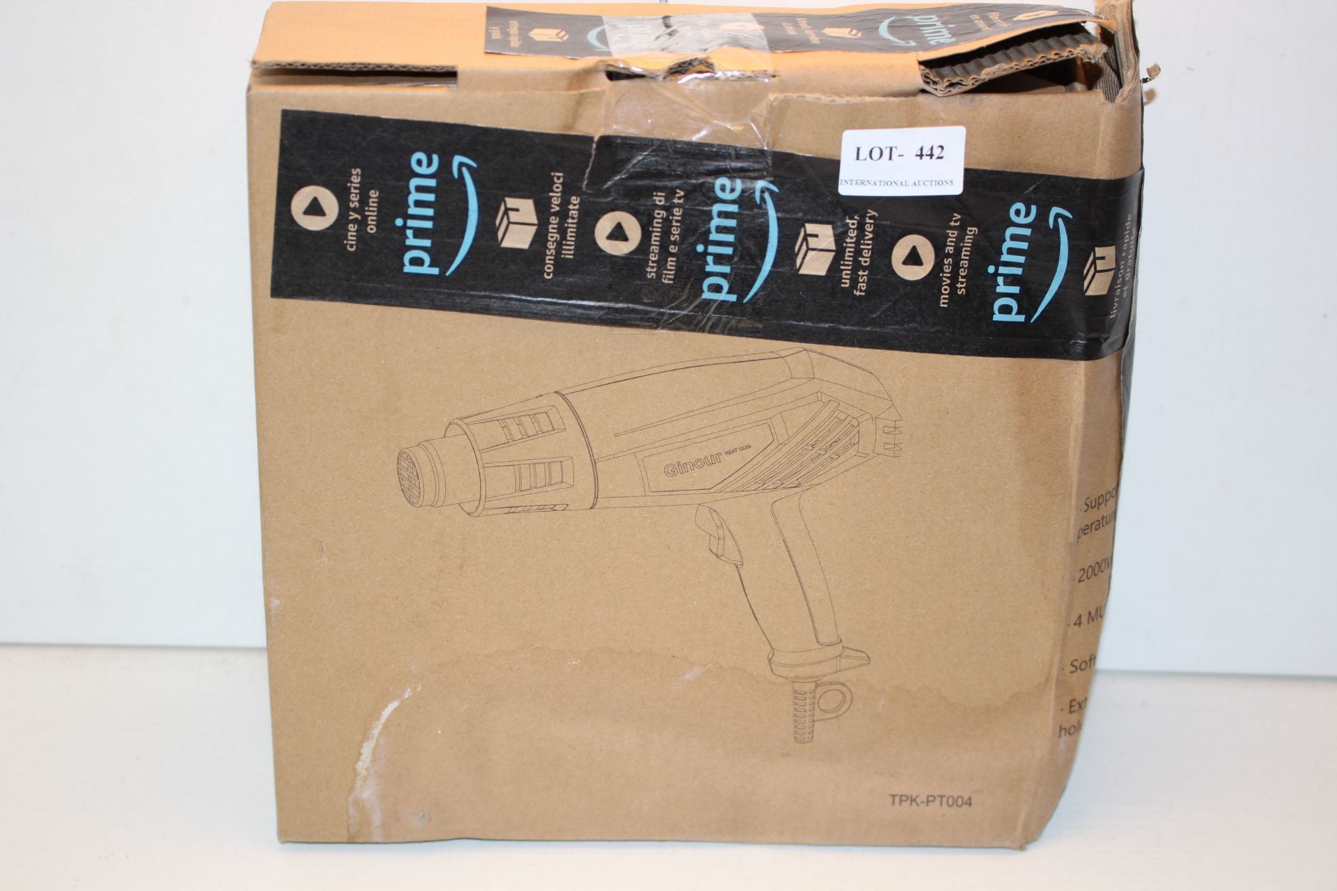 BOXED GINOUR HEAT GUN MODEL: TPK-PT004 RRP £28.00Condition ReportAppraisal Available on Request- All