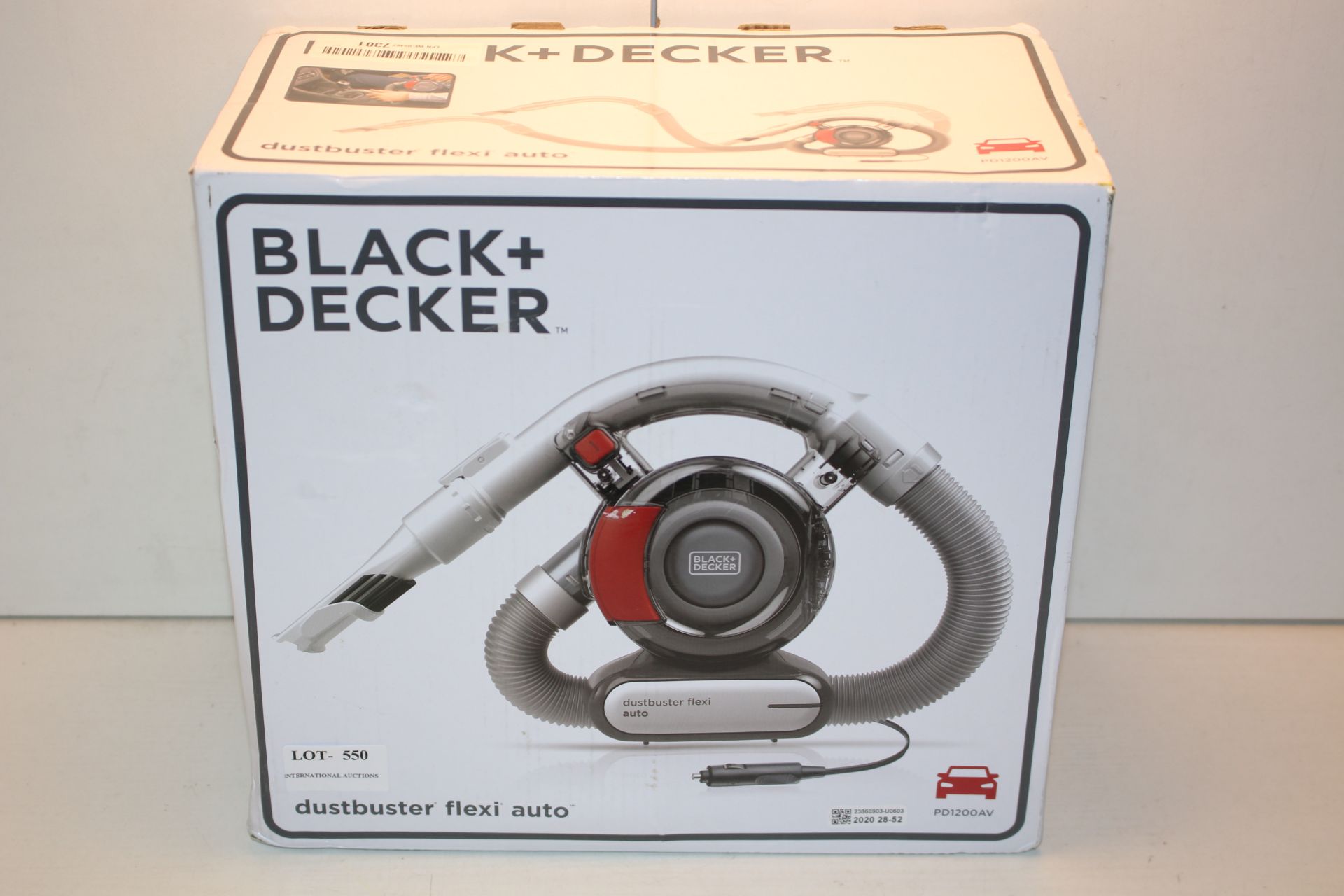 BOXED BLACK + DECKER DUSTBUSTER FLEXI AUTO MODEL: PD1200AV RRP £50.00Condition ReportAppraisal