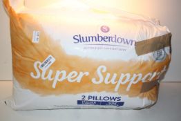 BOXED SLUMBERDOWN SUPER SUPPORT 2 PILLOWS Condition ReportAppraisal Available on Request- All