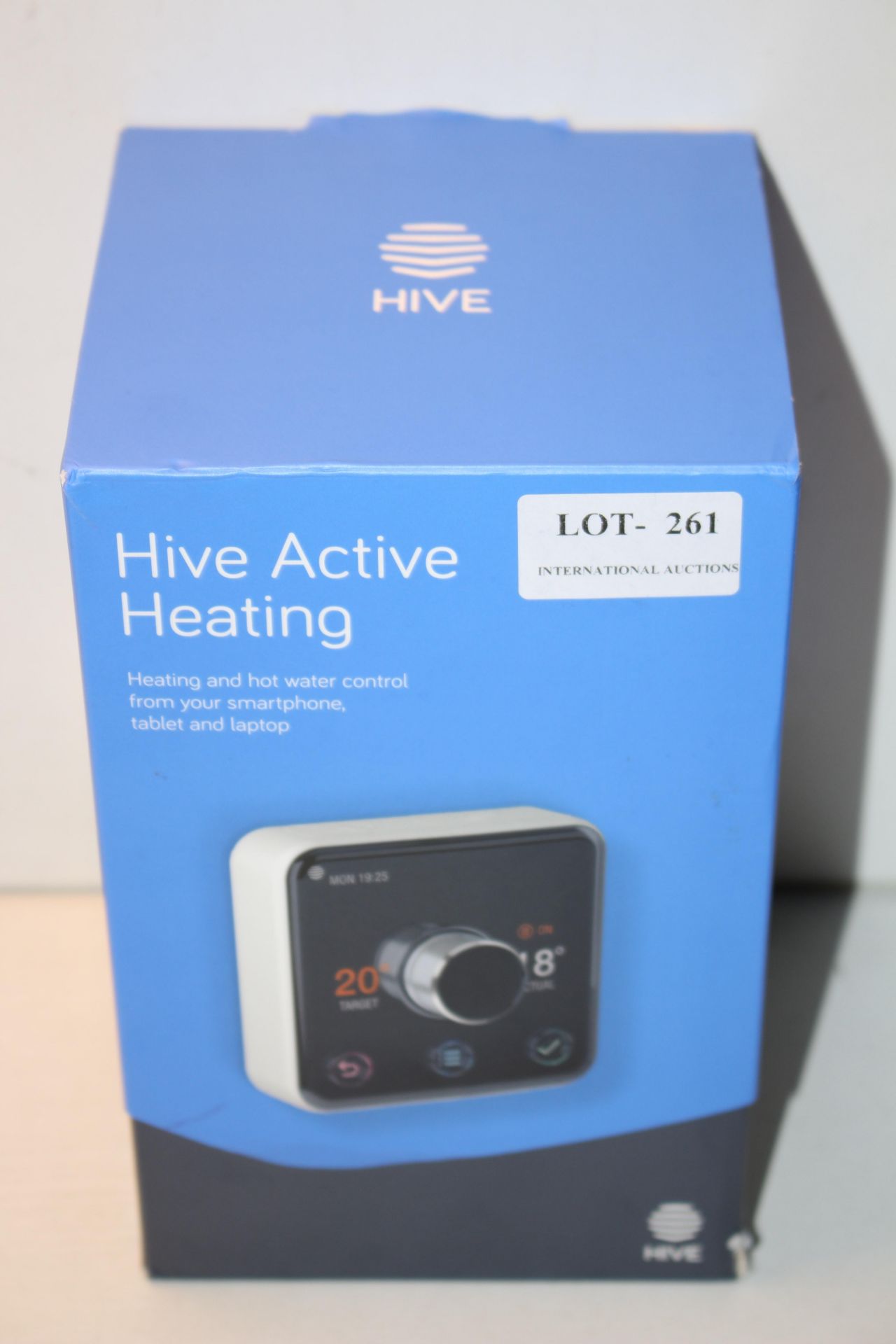 BOXED HIVE ACTIVE HEATING THERMOSTAT RECIEVER & HUB RRP £189.99Condition ReportAppraisal Available