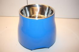 BOXED RAISED DOG BOWL BLUE Condition ReportAppraisal Available on Request- All Items are Unchecked/