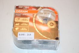 BOXED OSRAM H7 12V 55W NIGHT BREAKER LASER RRP £18.99Condition ReportAppraisal Available on Request-