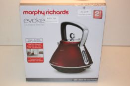 BOXED MORPHY RICHARDS EVOKE 1.5L PYRAMID KETTLE RED RRP £39.99Condition ReportAppraisal Available on