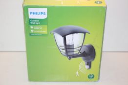 BOXED PHILIPS OUTDOOR WALL LIGHT CREEK WALL SENSOR RRP £39.97Condition ReportAppraisal Available