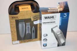 2X BOXED ASSORTED ITEMS TO INCLUDE WAHL GROOMSMAN & WAHL CLIPPER TRIMMER COMPLETE GROOMING SET (