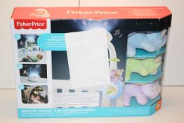 BOXED FISHER PRICE BUTTERFLY DREAMS 3-IN-1 PROJECTION MOBILE RRP £19.99Condition ReportAppraisal