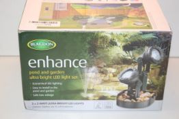 BOXED BLAGDON ENHANCE POND & GARDEN ULTRA BRIGHT LED LIGHT SET RRP £164.49Condition