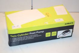 BOXED SAKURA TWIN CYLINDER FOOT PUMP RRP £13.99Condition ReportAppraisal Available on Request- All