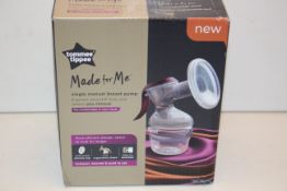 BOXED TOMMEE TIPPEE MADE FOR ME SINGLE MANUAL BREAST PUMP RRP £41.70Condition ReportAppraisal