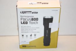 BOXED LIGHTHOUSE ELITE RECHARGEABLE FOCUS 800 LED TORCH 800 LUMENS RRP £29.99Condition