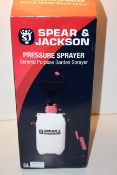 BOXED SPEAR & JACKSON PRESSURE SPRAYER GENERAL PURPOSE GARDEN SPRAYER RRP £15.99Condition