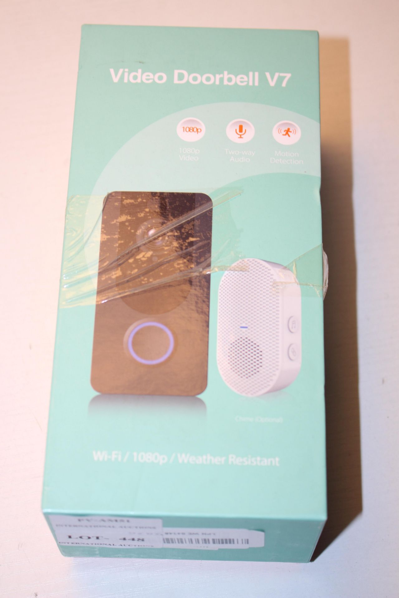 BOXED VIDEO DOORBELL V7 WI-FI 1080PCondition ReportAppraisal Available on Request- All Items are