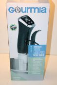 BOXED GOURMIA IMMERSION SOUS VIDE POD WITH TIMER 1300WATTS MODEL: GSV140B RRP £118.80Condition