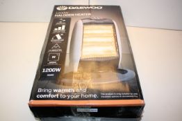 BOXED DAEWOO HALOGEN HEATER 1200W RRP £23.99Condition ReportAppraisal Available on Request- All