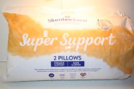 BAGGED SLUMBERDOWN SUPER SUPPORT 2 PILLOWS RRP £23.99Condition ReportAppraisal Available on Request-