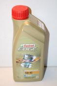 1L CASTROL EDGE 5W-40 ENGINE OIL Condition ReportAppraisal Available on Request- All Items are