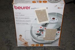 BOXED BEURER WELLBEING FOOT SPA MODEL: FB50 RRP £117.99Condition ReportAppraisal Available on