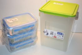 4X ASSORTED FOOD CONTAINERS (IMAGE DEPICTS STOCK)Condition ReportAppraisal Available on Request- All
