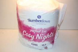 BAGGED SLUMBERDOWN COSY NIGHTS DUVET KING 10.5TOG RRP £23.49Condition ReportAppraisal Available on