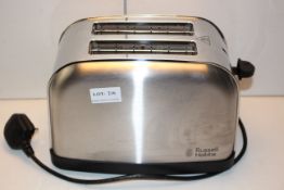 UNBOXED STAINLESS STEEL RUSSELL HOBBS 2 SLICE TOASTER RRP £23.99Condition ReportAppraisal