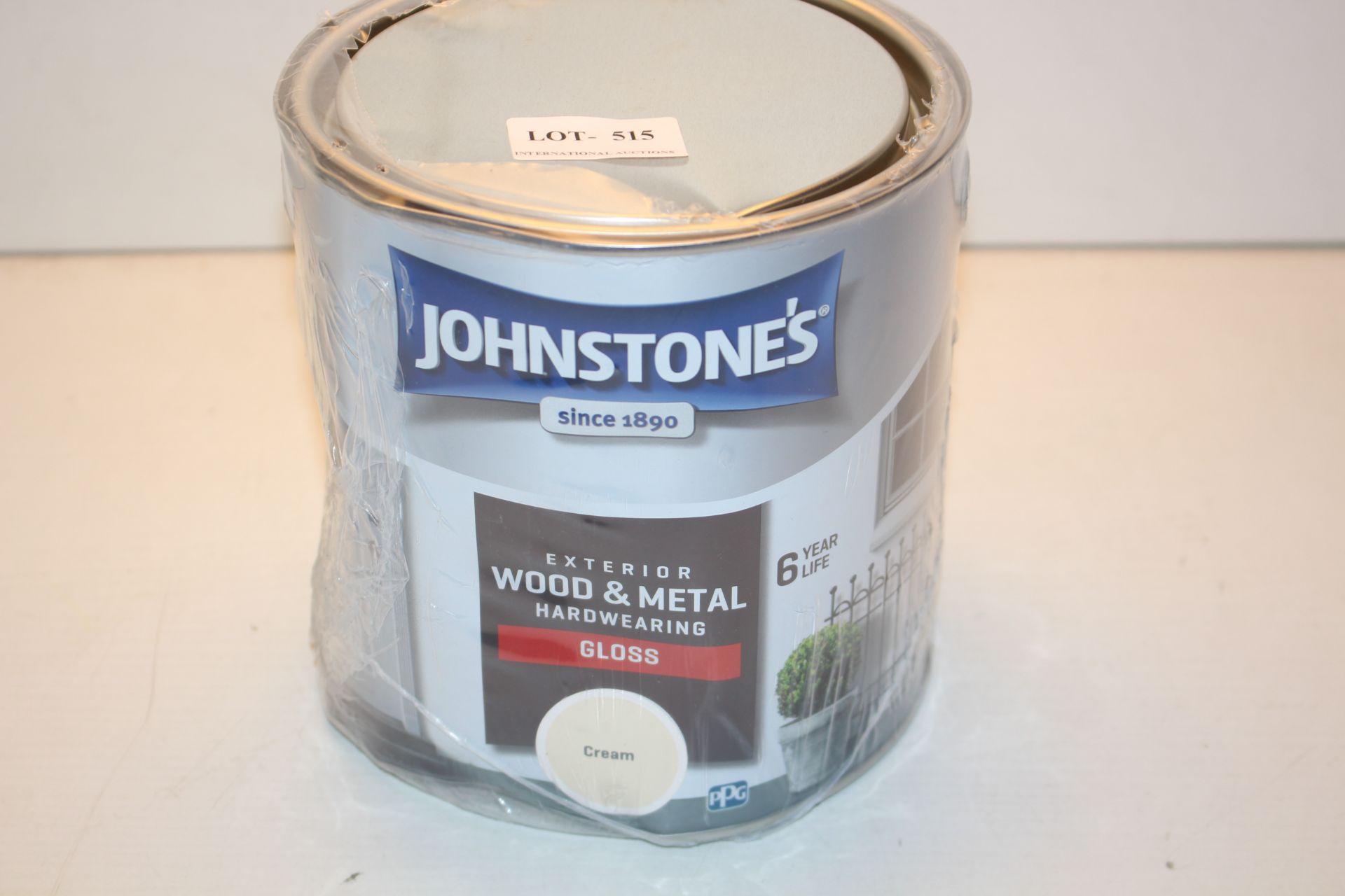 2.5LITRE JOHNSTONES EXTERIOR WOOD & METAL HARDWEARING GLOSS CREAM Condition ReportAppraisal