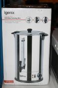 BOXED IGENIX STAINLESS STEEL 8.8 LITRE CATERING URN RRP £62.39Condition ReportAppraisal Available on