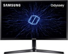 BOXED SAMSUNG ODYSSEY 240HZ RAPID CURVE NVIDIA GSYNC CRG5 27" GAMING MONITOR RRP £499.00 (CRACKED