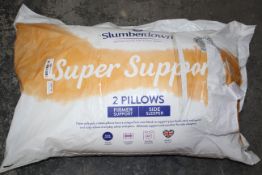 BAGGED SLUMBERDOWN SUPER SUPPORT 2 PILLOWS RRP £23.99Condition ReportAppraisal Available on Request-