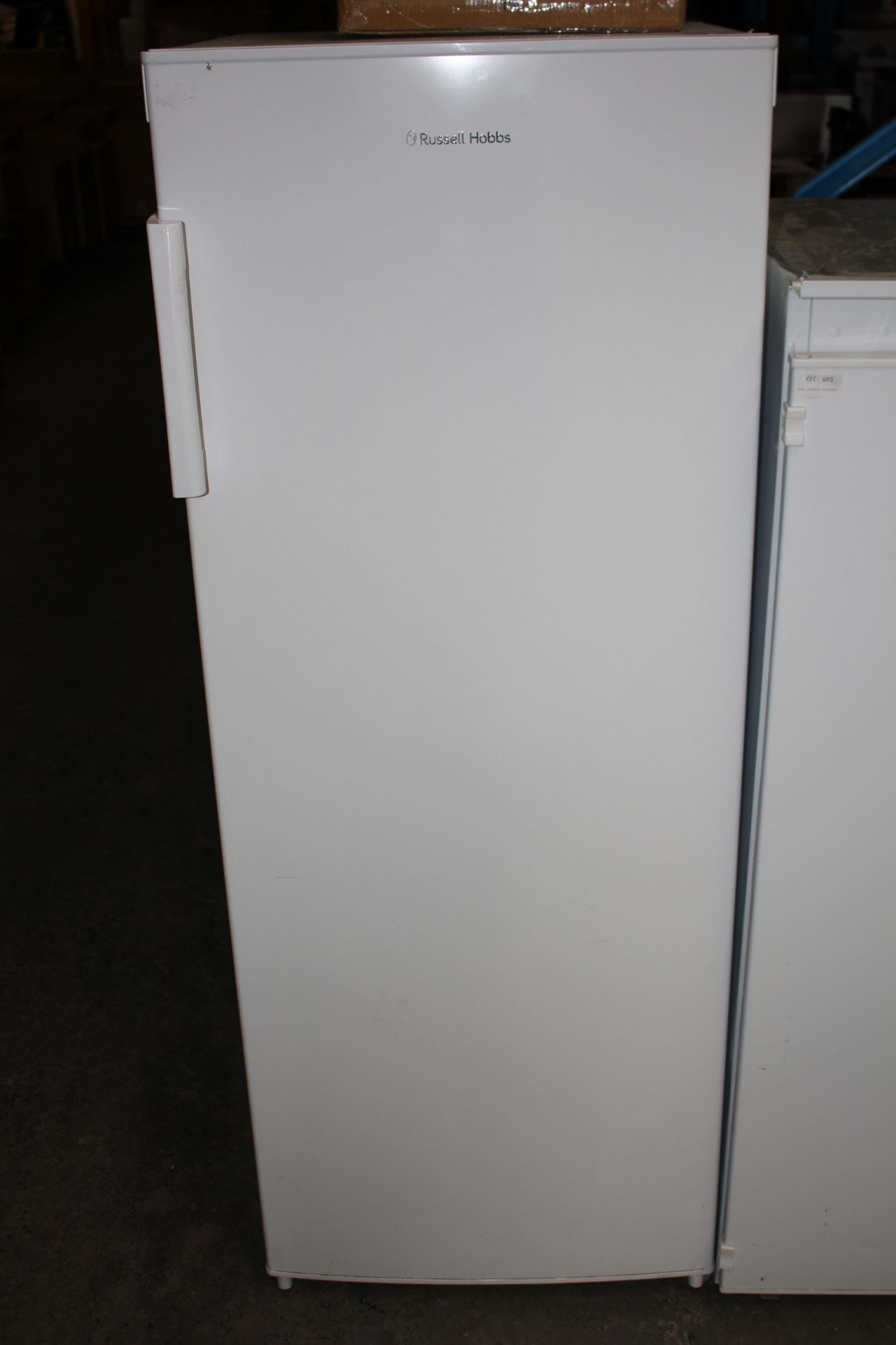 UNBOXED RUSSELL HOBBS WHITE FRIDGE MODEL: RH55LF142 RRP £295.00Condition ReportAppraisal Available