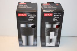 2X BOXED BODUM VACUUM TRAVEL MUGSCondition ReportAppraisal Available on Request- All Items are