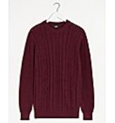 BRAND NEW Jacamo wine cable knit jumper size 1XL48/50 RRP £25Condition ReportBRAND NEW