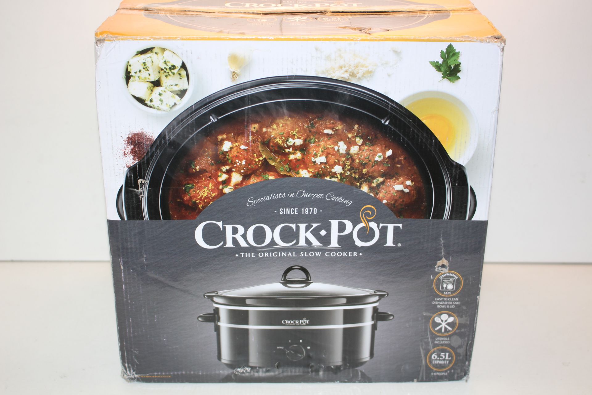 BOXED CROCKPOT THE ORIGINAL SLOW COOKER 6.5L RRP £34.00Condition ReportAppraisal Available on