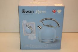 BOXED SWAN RETRO RAPID BOIL 3000W CORDLESS KETTLE RRP £34.99Condition ReportAppraisal Available on