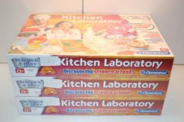 3X BOXED CLEMENTONI SCIENCE & PLAY KITCHEN LABORATORY RRP £39.99 EACHCondition ReportAppraisal