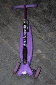 UNBOXED 3 WHEEL SCOOTER PURPLE BLACK Condition ReportAppraisal Available on Request- All Items are