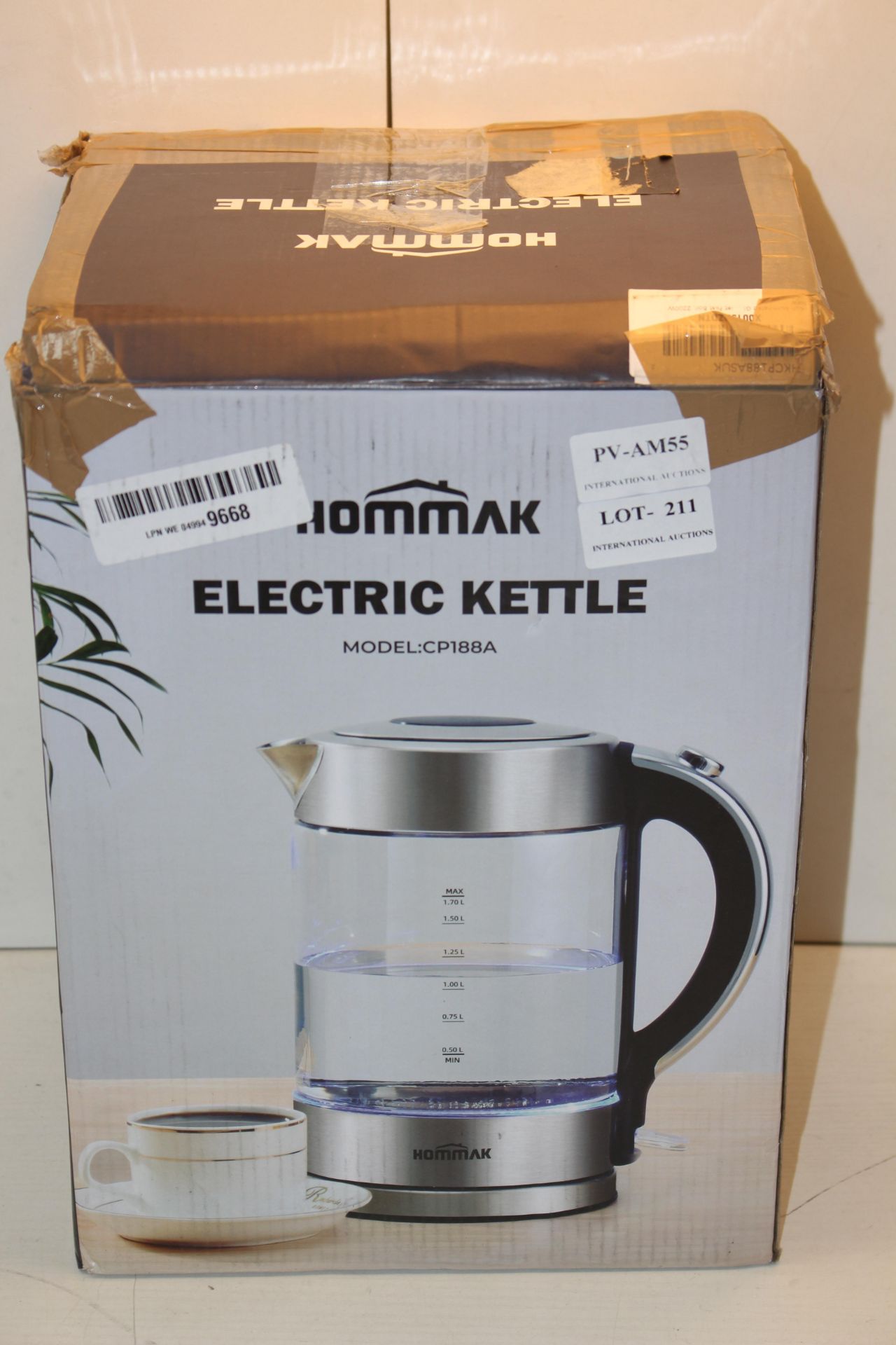 BOXED HOMMACK ELECTRIC KETTLE MODEL: CP188ACondition ReportAppraisal Available on Request- All Items