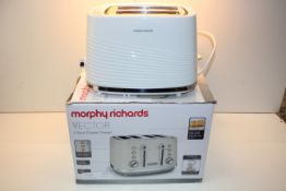 2X ASSORTED BOXED/UNBOXED MORPHY RICHARDS TOASTERS TO INCLUDE VECTOR & OTHER COMBINED RRP £98.