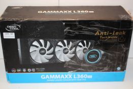 BOXED DEEP COOL GAMMAX L360 V2 360MM LIQUID COOLER WITH RGB FAN RRP £69.98Condition