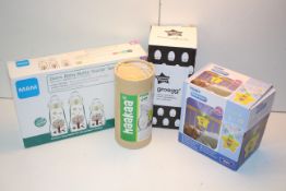 4X BOXED ASSORTED CHILDCARE ITEMS BY MAM, TOMY, TOMMEE TIPPEE & OTHER (IMAGE DEPICTS STOCK)Condition
