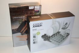 2X BOXED ASSORTED ITEMS TO INCLUDE TOWER KN IFE SET & JOSEPH JOSEPH CONNECT ADJUSTABLE 3 PIECE