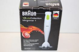 BOXED BRAUN MQ100 SOUP HAND BLENDER RRP £21.99Condition ReportAppraisal Available on Request- All