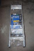 BOXED STAINLESS STEEL WERNER 3 TIER LADDER Condition ReportAppraisal Available on Request- All Items