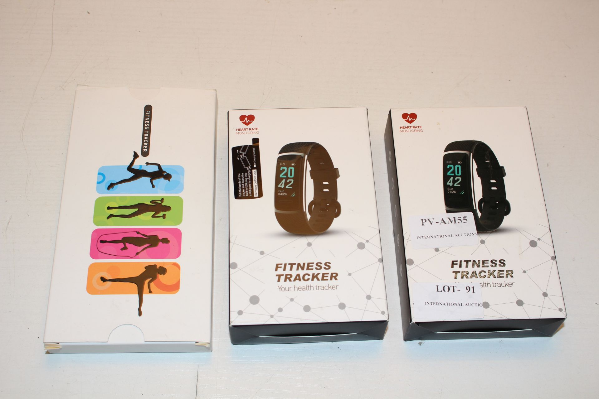3X BOXED ASSORTED FITNESS TRACKERS (IMAGE DEPICTS STOCK)Condition ReportAppraisal Available on